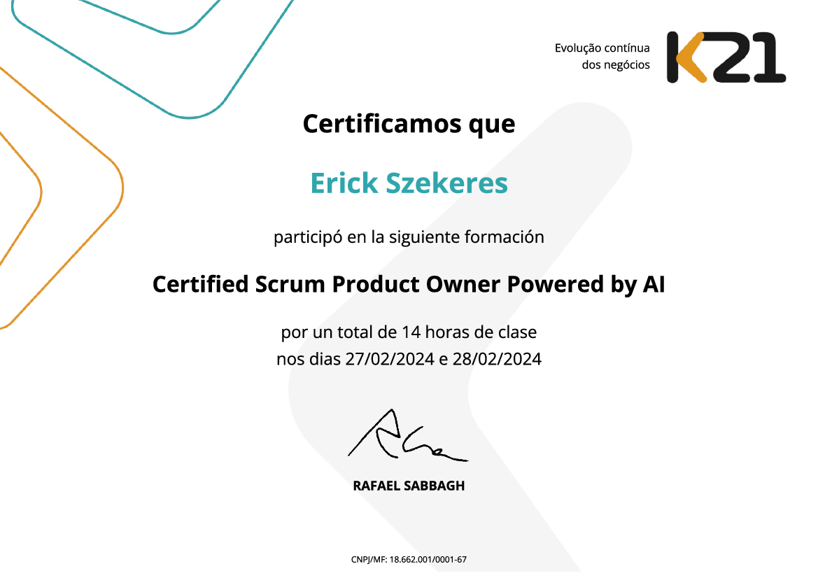 Certificado K21